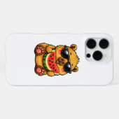Coque iPhone 16 Pro Max Capybara Cool Melon d'Été (Verso Horizontal)