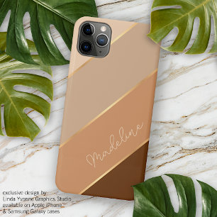 Coque iPhone 16 Pro Max Caramel d'automne personnalisé Épicé Latte Couleur