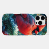Coque iPhone 16 Pro Max Cardinal de Noël/hiver (Verso Horizontal)