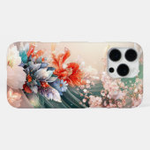 Coque iPhone 16 Pro Max Cascade florale enchantée (Verso Horizontal)