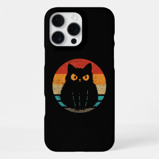 Coque iPhone 16 Pro Max Cat Retro Style Vintage T-Shirt for Men Women Kids