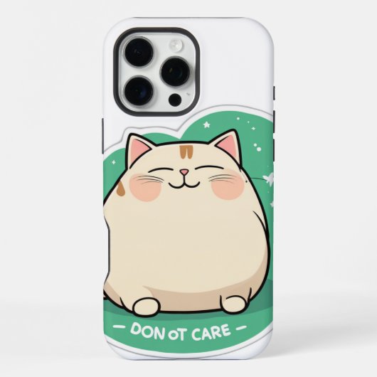 Coque iPhone 16 Pro Max Cat's I not care (Verso)