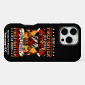 Coque iPhone 16 Pro Max Célèbre un pompier dévoué (Verso Horizontal)