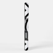 Coque iPhone 16 Pro Max Cercles concentriques noir et blanc Illusion d'opt (Côté droit)