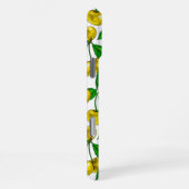 Coque iPhone 16 Pro Max Cerises jaunes sur blanc (Côté droit)