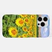 Coque iPhone 16 Pro Max Champ de tournesols (Verso Horizontal)