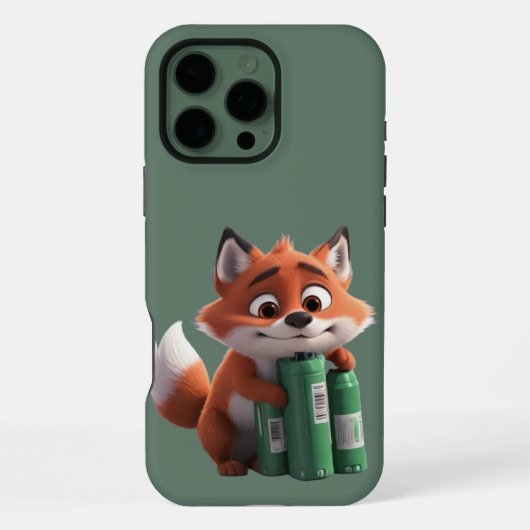 Coque iPhone 16 Pro Max Charge d'alimentation Fox (Verso)