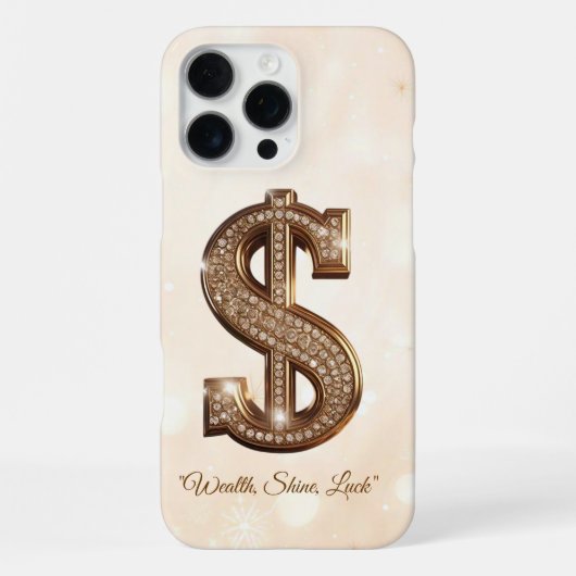 Coque iPhone 16 Pro Max "Charme de la fortune dorée" (Verso)