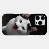 Coque iPhone 16 Pro Max Chat avec Moustache (Verso Horizontal)