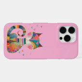 Coque iPhone 16 Pro Max Chat excentrique (Verso Horizontal)