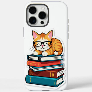 Coque iPhone 16 Pro Max Chat Smarty sur une pile