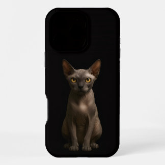 Coque iPhone 16 Pro Max Chat Sphynx Noir 4 Luxe iPhone 16 Pro Max