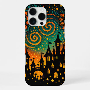 Coque iPhone 16 Pro Max Château Silhouette Nuit Mystique