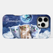 Coque iPhone 16 Pro Max Chats dans le nuage (Verso Horizontal)