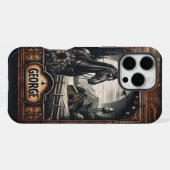 Coque iPhone 16 Pro Max Cheval de ferme au clair de lune (Verso Horizontal)