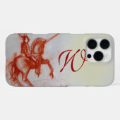 Coque iPhone 16 Pro Max CHEVALIER FLORENTIN À CHEVAL Monogramme (Verso Horizontal)