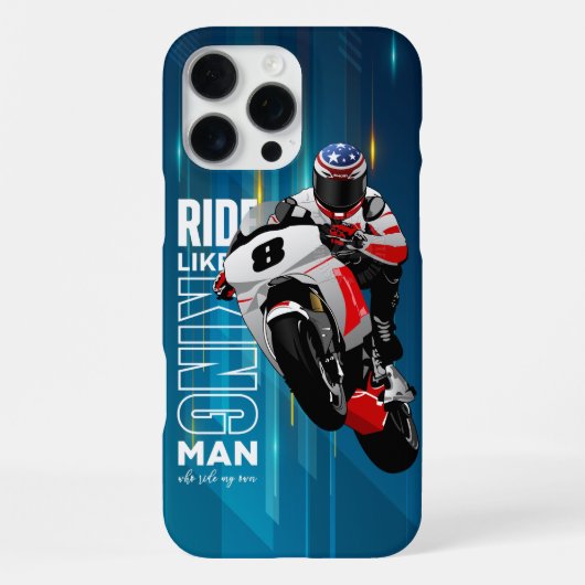 Coque iPhone 16 Pro Max Chevaucher comme un roi | (Verso)