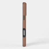 Coque iPhone 16 Pro Max Chic Unique Monogramme Mocha Brown (Côté droit)