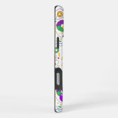 Coque iPhone 16 Pro Max Chien chiot mignon Mardi Gras en casquette jester (Côté droit)