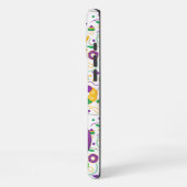 Coque iPhone 16 Pro Max Chien chiot mignon Mardi Gras en casquette jester (Côté gauche)