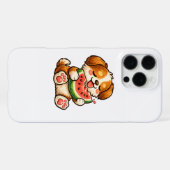 Coque iPhone 16 Pro Max Chien mignon pastèque (Verso Horizontal)