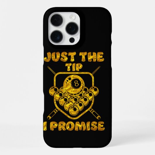 Coque iPhone 16 Pro Max Citations de billard pour joueurs (Verso)