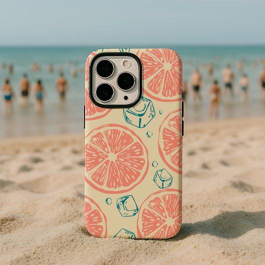 Coque iPhone 16 Pro Max Citrus and Ice Pattern 