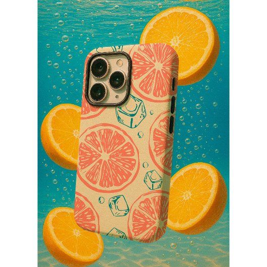 Coque iPhone 16 Pro Max Citrus and Ice Pattern 