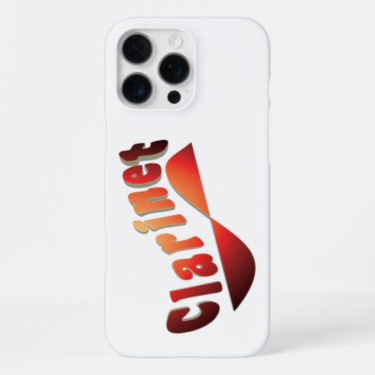 Coque iPhone 16 Pro Max Clarinet ondulé (Verso)