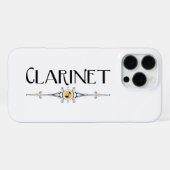 Coque iPhone 16 Pro Max Clarinette Ligne Décorative (Verso Horizontal)