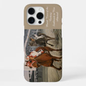 Coque iPhone 16 Pro Max Classic Racehorse ravit les propriétaires dans Mat (Verso)