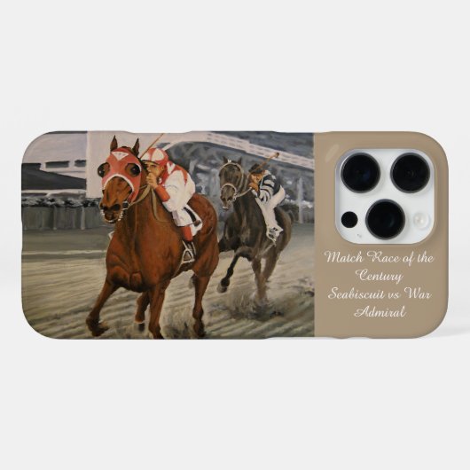 Coque iPhone 16 Pro Max Classic Racehorse ravit les propriétaires dans Mat (Verso Horizontal)