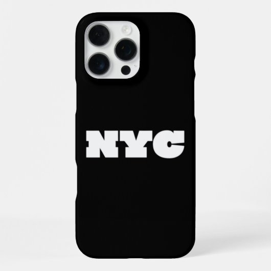 Coque iPhone 16 Pro Max Classique de NYC (Verso)