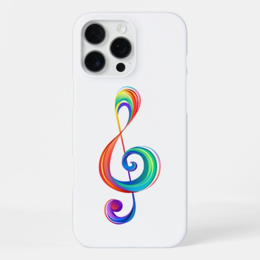 Coque iPhone 16 Pro Max Clé arc-en-ciel (Verso)
