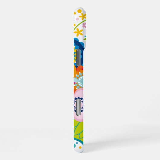 Coque iPhone 16 Pro Max Coeur de fleurs (Côté droit)