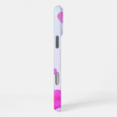 Coque iPhone 16 Pro Max Coeurs d'aquarelle rose Personnalisé Nom de couple (Côté droit)