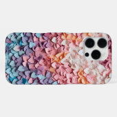 Coque iPhone 16 Pro Max Cœurs de papier (Verso Horizontal)
