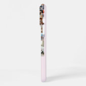 Coque iPhone 16 Pro Max Collage Photo Moderne Monogramme Initial Rose (Côté gauche)