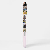 Coque iPhone 16 Pro Max Collage Photo Moderne Monogramme Initial Rose (Côté droit)