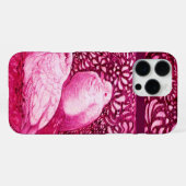 COQUE iPhone 16 PRO MAX COLOMBES BLANCHES DANS FUCHSIA ROSE (Verso Horizontal)