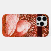 COQUE iPhone 16 PRO MAX COLOMBES BLANCHES EN ROUGE (Verso Horizontal)