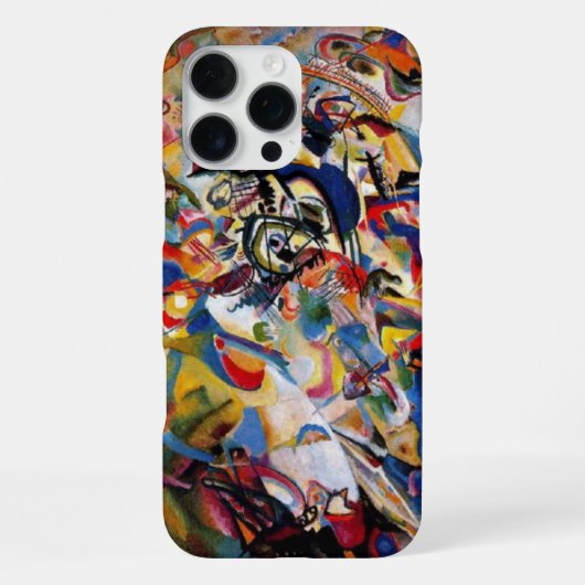 Coque iPhone 16 Pro Max Composition VII de Kandinsky (Verso)