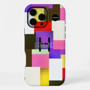 Coque iPhone 16 Pro Max Conception abstraite moderne Boîtier de téléphone