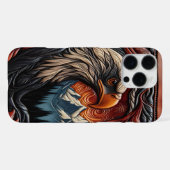 Coque iPhone 16 Pro Max Conception d'aigle de la nature (Verso Horizontal)