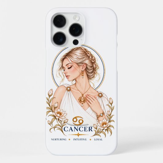 Coque iPhone 16 Pro Max Conception de cancer d'iPhone 16 (Verso)