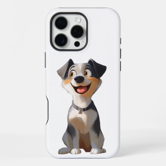 Coque iPhone 16 Pro Max Conception de chien (Verso)