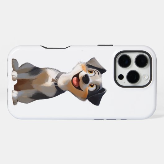 Coque iPhone 16 Pro Max Conception de chien (Verso Horizontal)