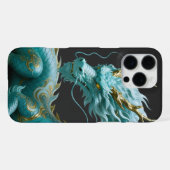 Coque iPhone 16 Pro Max Conception de fantasy artistique de dragon d'or ve (Verso Horizontal)