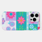 Coque iPhone 16 Pro Max Conception de fleurs vibrantes en fleurs (Verso Horizontal)