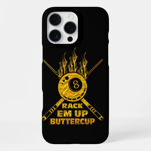 Coque iPhone 16 Pro Max Conception de la boule 8 flamboyante : Alignez-les (Verso)